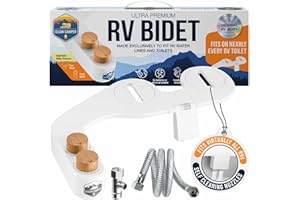 Clean Camper The Original RV Bidet Self-Cleaning Dual Nozzles | Non-Electric, Reversible Design | Easy Installation, RV Waterline Compatible | Adjustable Gentle Water Pressure | Eco-Friendly