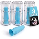 DMV Scleral Cup Contact Lens Applicator Tool Made in USA 3 Pack - Blue | Also inserts hybrid and soft lenses. Inserts and removes prosthetic eyes. For insertion only, not lens removal.
