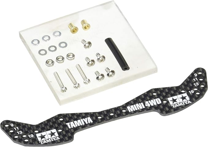 Amazon タミヤ ミニ四駆グレードアップパーツシリーズ No 498 Gp 498 Hg カーボンフロントワイドステー 1 5mm 通販