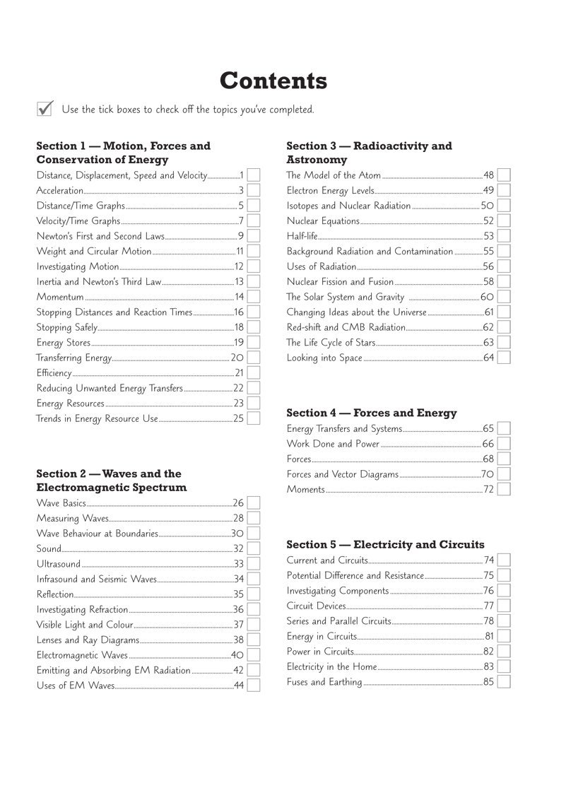 New Grade 9-1 GCSE Physics: Edexcel Exam Practice Workbook (CGP GCSE  Physics 9-1 Revision): Amazon.co.uk: CGP Books: 9781782944973: Books