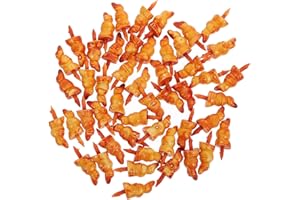 SEWACC 50Pcs Plastic Snowman Orange Snowman Nose Accessories for Christmas Snowman Diy Decoration Crafts(Orange)