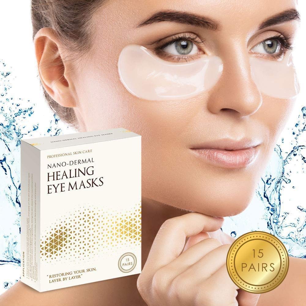 NanoDermal Healing Eye Mask AntiAging Hyaluronic Acid Trehalose and