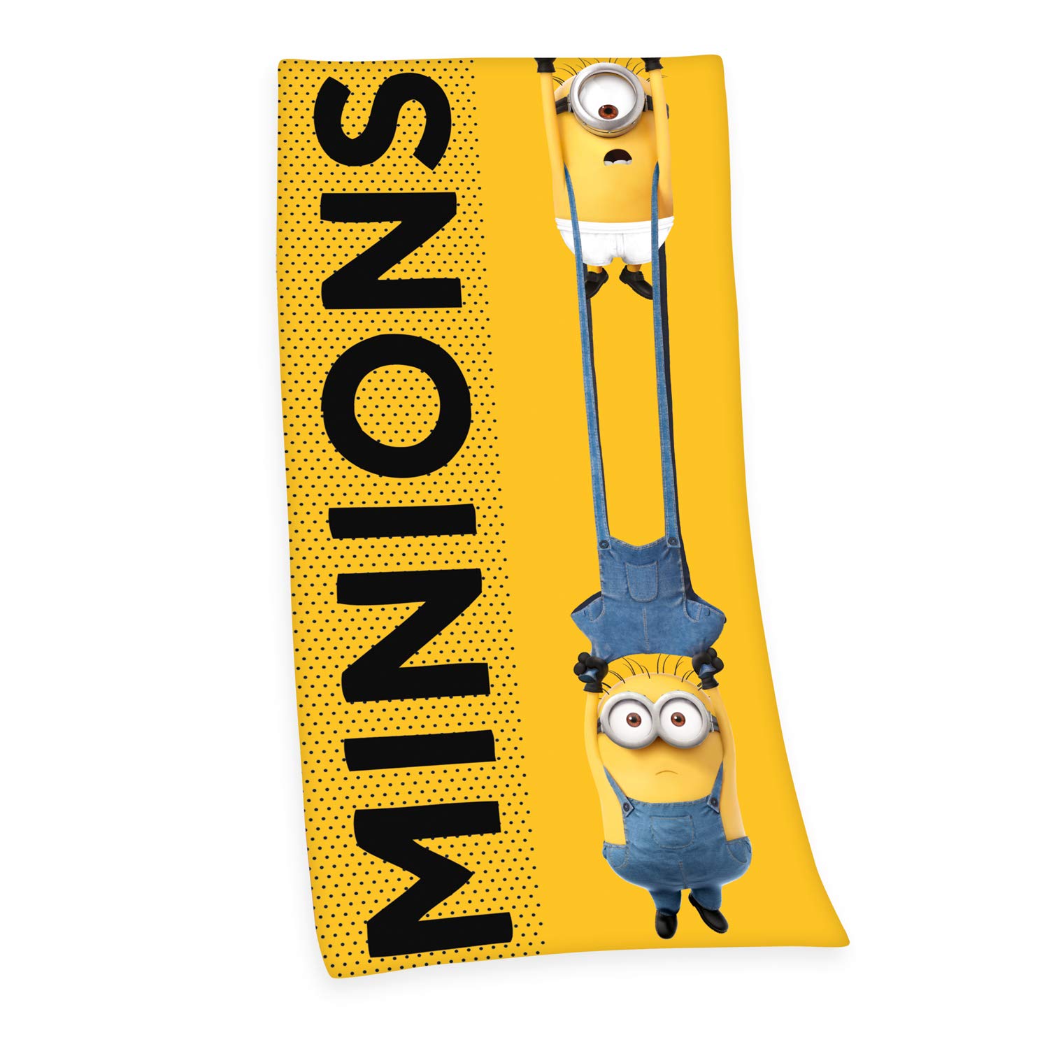 Herding Minions 2 Velour Towel, Cotton, Multi-Colour, 75 x 150 cm