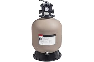 SUNSOLAR Swimming Pool Sand Filter — Corrosion-Proof Pool Cleaning Equipment — Water Filter for Pool to Remove Debris — 19-In