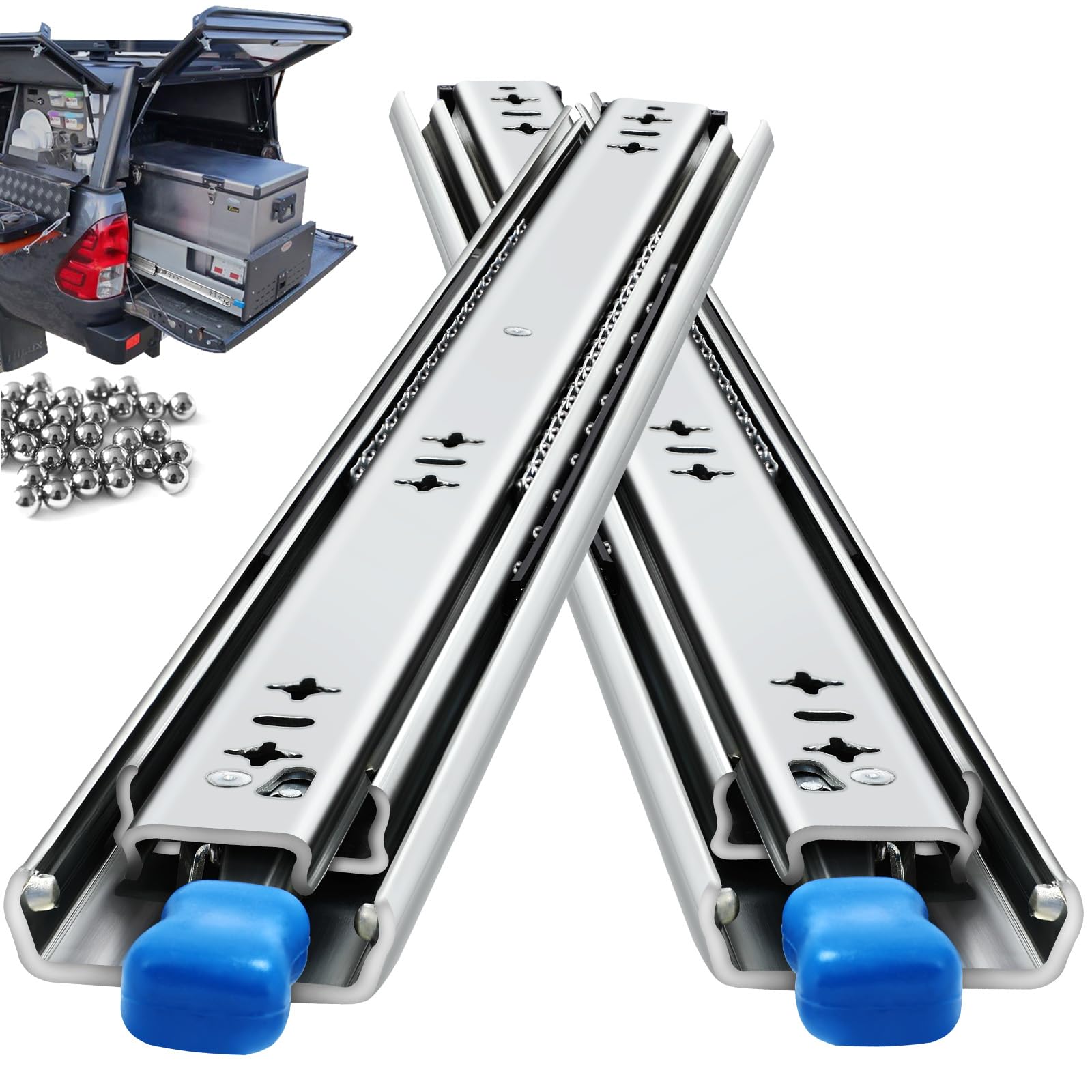 VAGUDE with Lock Heavy Duty Drawer Slides 12 14 16