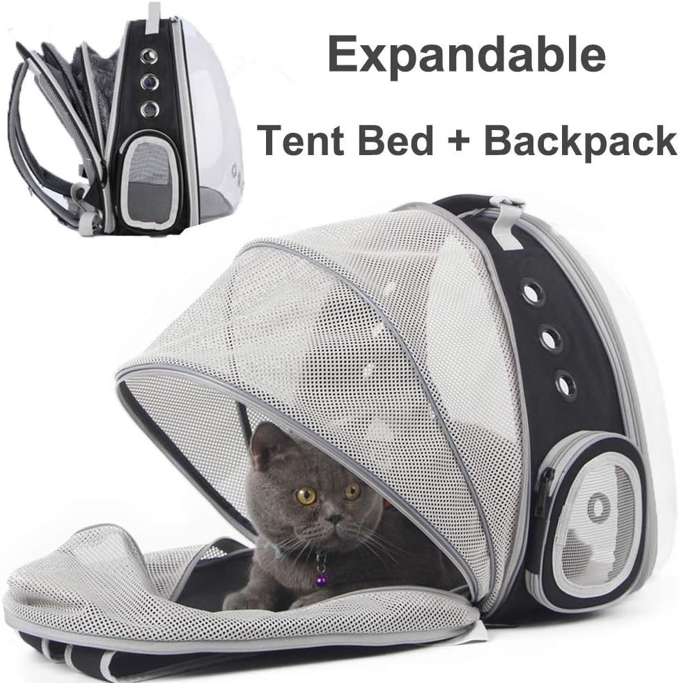 Expandable Cat Carrier Backpack, Space Capsule Bubble Cat Carrier for