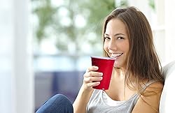 Red Cups - Party Cups - Disposable Plastic Cups [16