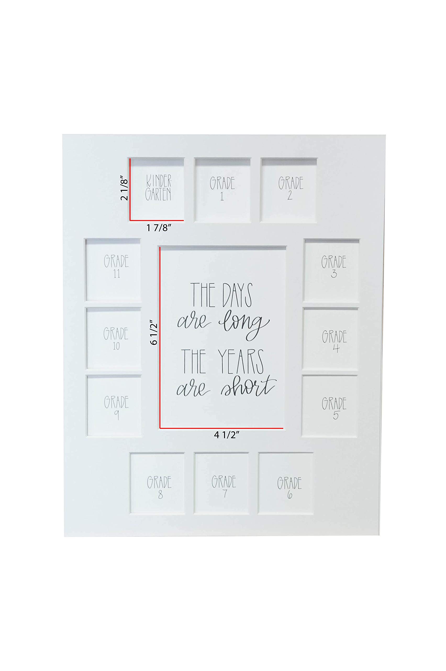 School Days Picture Mat with Multiple OpeningsSchool Years Photo