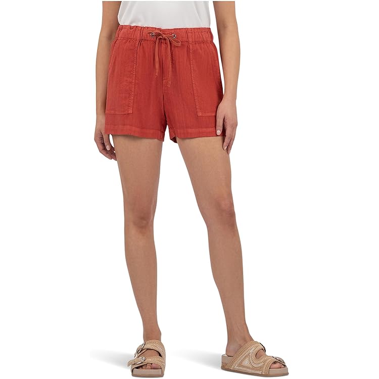 KUT from the Kloth Womens Katana-Drawstring Shorts with Porkchop