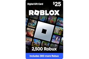 Roblox Digital Gift Card - 2,500 Robux [Includes Exclusive Virtual Item] [Online Game Code]