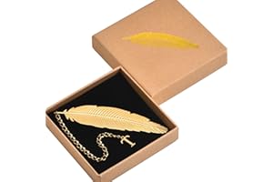 KSF 26 Letters Personalized Metal Feather Bookmarks, Birthday Gifts Unique Cute Initial Book Mark Teacher Appreciation Gifts Christmas Stocking Stuffers for Women Readers Book Lovers Friend Coworkers (T)