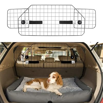 Adjustable Wire Mesh Dog Barrier for Car SUV by Egypt Ubuy