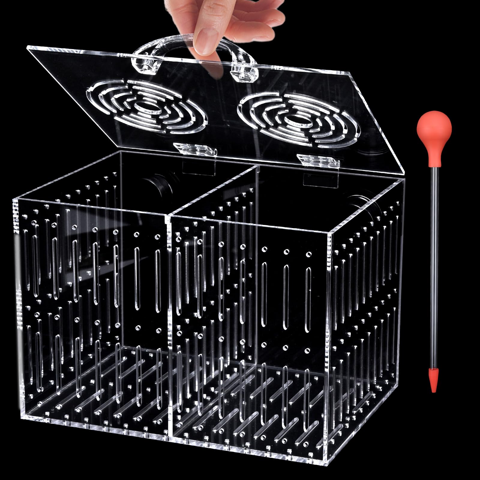Photo 1 of Magnet Acclimation Box for Saltwater Fish Quarantine Aquarium Isolation Box for Aquarium Fish Anemone Reef Coral