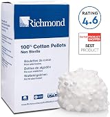Richmond 100107 Cotton Pellets No.2 Size Pack of 2550 Medical Dental Absorbent view 5