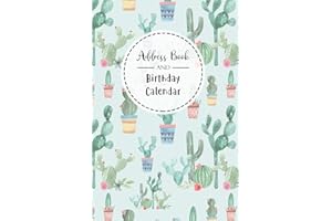 Address Book and Birthday Calendar: Contact Address Book Alphabetical Organizer with 12 Month Birthday Calendar Logbook Recor