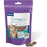 C.E.T. Intellident Cat Bites for Dental Care | Crunchy cat bites for tartar control, supports healthy teeth and gums, chicken flavor bites, cat oral care hygiene