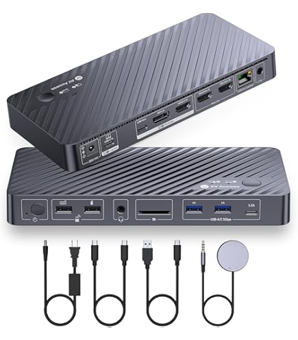 Anker Dual 4K Monitor KVM Docking Station with Multiple Ports