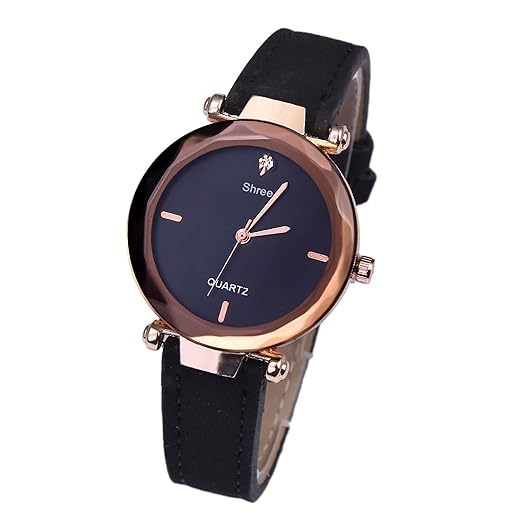 Shree Analog Black Color Watch for Women and Girls