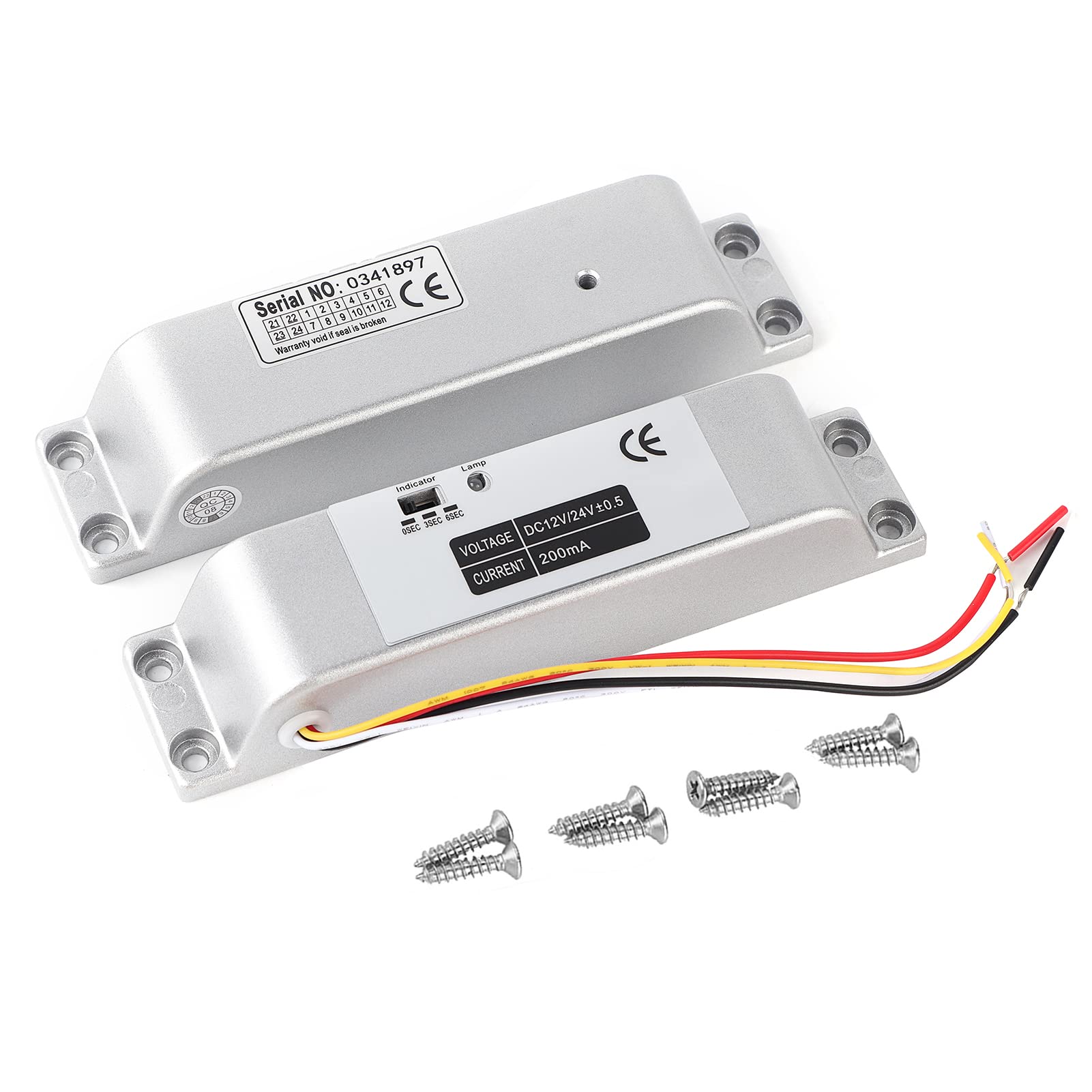 Electric Drop Door Lock, DC12V 1000KG Magnetic Induction Gate Entry Access Control Home Security Systems, for Wooden/Metal Doors