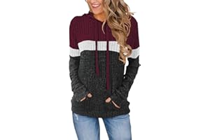 Lylinan Womens Cozy Textured Sweaters Fall Fashion Hoodies Trendy Outfits S-XXL