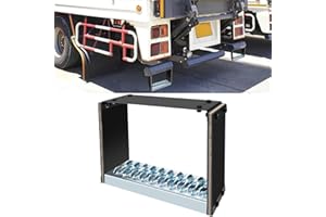 Universal Heavy Duty Truck Step, Rubber Steps for Trucks to Mitigate Off-Road Impact, Hot Dipped Galvanized Steel Semi Traile