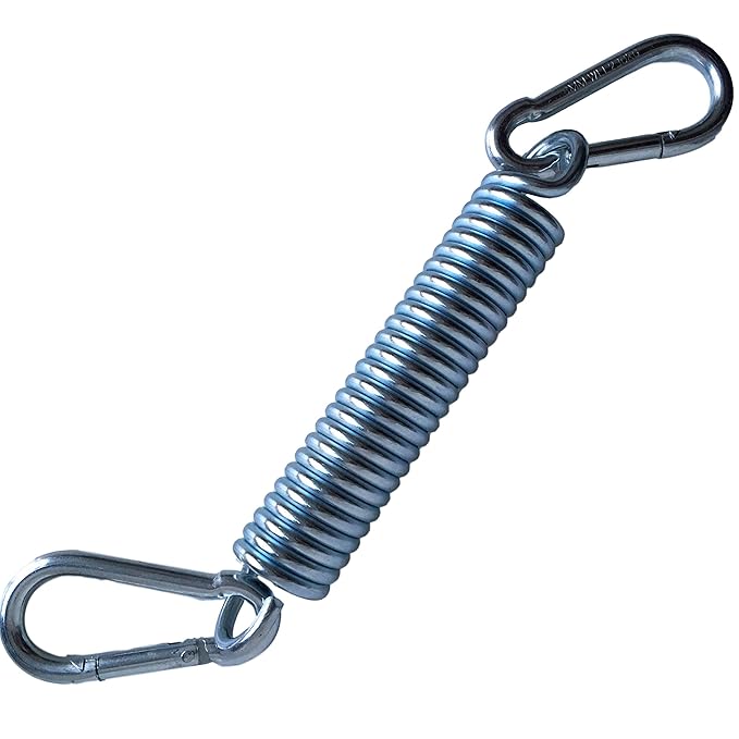 riijk Hängesessel Schwingfeder mit 2 starken Karabiner-Haken - Made in Germany! (1)