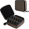 Bukere Travel Sunglasses Organizer Case, Adjustable Slot For Multiple Pairs, Portable Eyeglasses Storage Box for Men Women