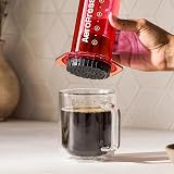 AeroPress Clear Coffee Press 3 in 1 Brew Method Red Tritan view 5