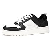 LUCKY STEP Women Fashion Sparkle Rhinestone Sneakers White Leather Low Top Tennis Shoes Lace Up Casual Comfortable Walking Shoe