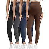 Buttergene 4 Pack Women's Creamlush Maternity Leggings Maternity Yoga Pants Pregnancy Leggings Maternity Clothes