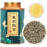 XIXICHA Jasmine Tea Loose Leaf Grade AAA Chinese Jasmine Green Tea Loose Leaf Natural Aroma and Sweet Taste （96 cups）茉莉花茶 茶叶 茉莉飘雪 绿茶 4.23oz/120g