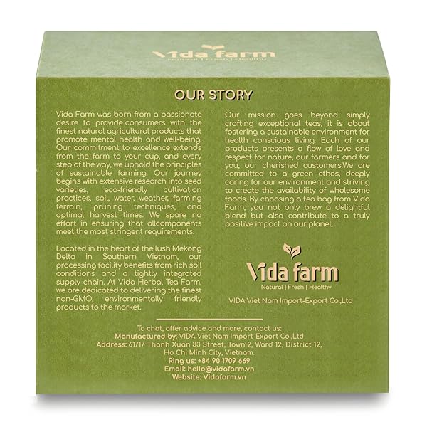 VIDA FARM 50 PREMIUM SOURSOP TEA BAGS, 100% NATURAL PURE SOURSOP LEAVES, PLEASANT TASTE, NATURAL FLAVOR, CAFFEINE FREE, HOJAS DE GUANABANA PARA TE, DRIED GRAVIOLA LEAVES GUYABANO TEA