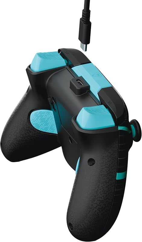 Rematch Advanced Titan Steel Manette de jeu filaire - Licence Xbox Series XS, Xbox One et PC avec Phosphorescent, Boutons Programmables, Gâchettes, commandes audio et câble de 2.5 m