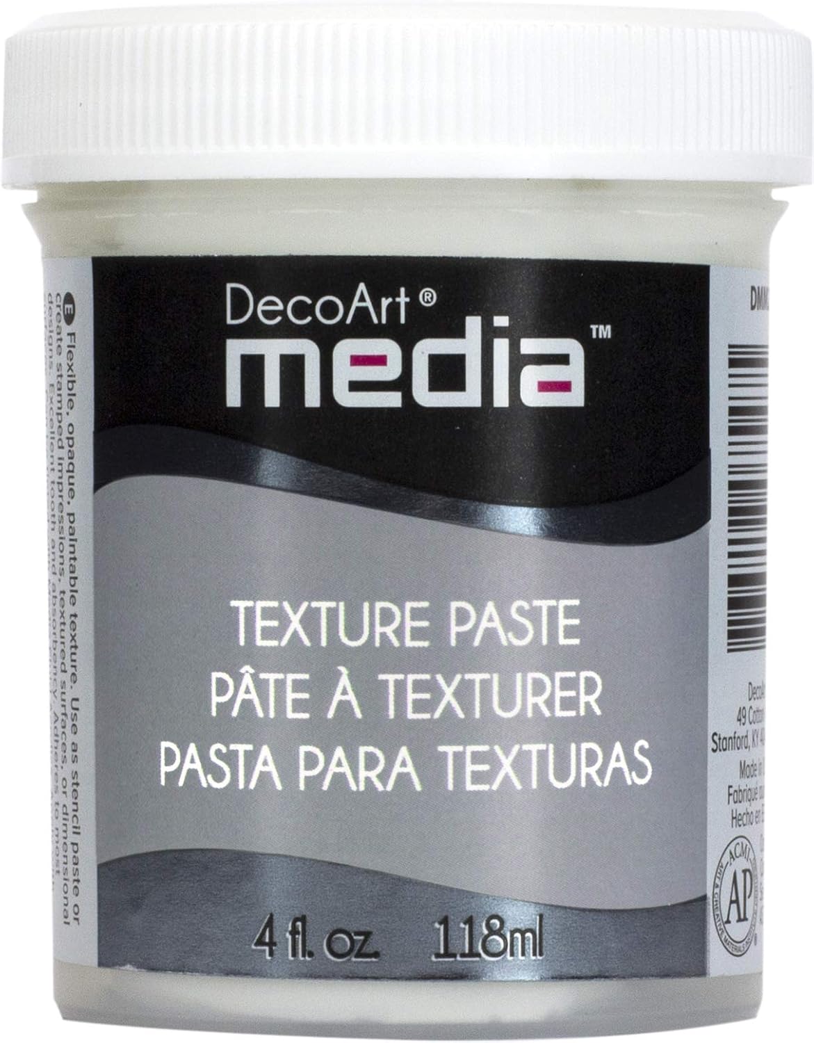 Amazon Com Decoart Media Paint Finishes Acrylic Black Crackle 6 X 6 X 7 5 Cm Kitchen Dining