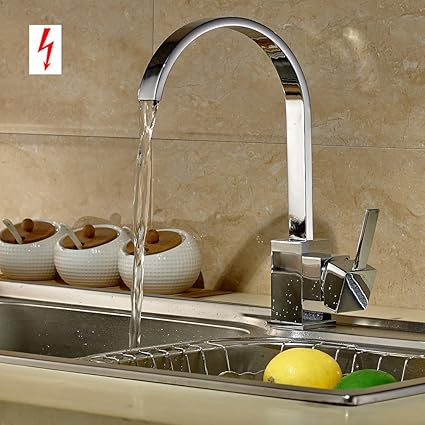 Auralum Low Pressure Kitchen Sink Tap Basin Mixer Faucet Waterfall