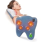 OWAYS Rilassa Cordless Back Massager with Heat, Shiatsu Neck Massager for Pain Relief Deep Tissue, 4D Kneading Massage Pillow for Back, Shoulder, Legs, Relax at Home Office and car