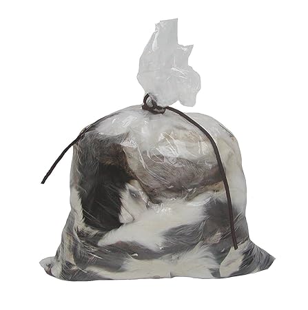 Ensuite 500 Gramm weiche Kaninchen Fellreste zum basteln, mit Fellstücken in Naturfarben