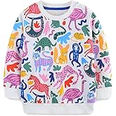 HILEELANG Girl Sweatshirts Halloween Christmas Crewneck Long Sleeve Pullover Cotton Graphic Top Sweater Shirts