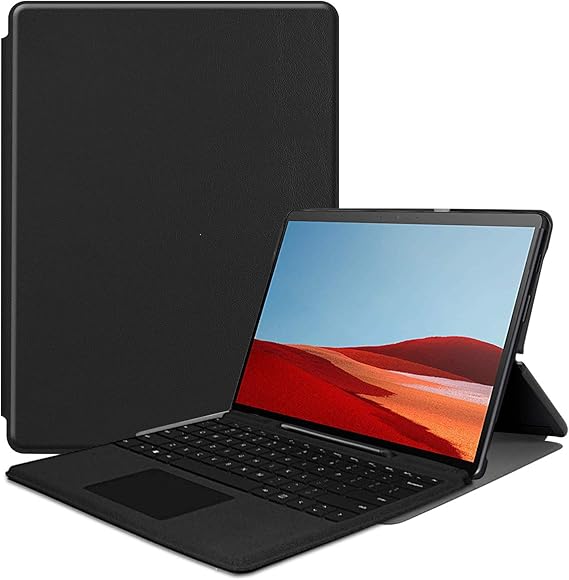 Gylint Microsoft Surface Pro X Case, Smart Case Trifold Stand Slim