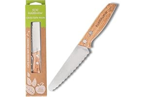kiddi kutter Child Safe Knife | Stainless Steel | Rounded Design Won't Cut Skin | Kid Friendly Training Knives | Special Wood