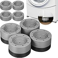 Set of 12 Shock and Noise Cancelling Washing Machine Support Washer and Dryer Anti-vibration Pads Anti Slip and Noise…