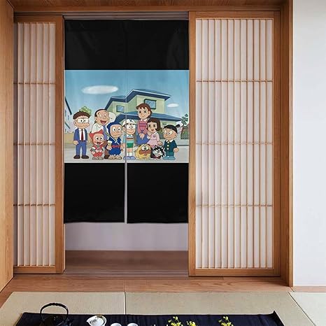 Amazon キテレツ大百科 4 おしゃれ 部屋の仕切りカーテン 布カーテン 出入り口の仕切り ドレープカーテン スペースパーティションカーテン 遮光 防風 防塵 平らでしわになりにくい 良いドレープ プライバシー保護 多機能壁掛け 人気室内装飾 カーテン カーテン