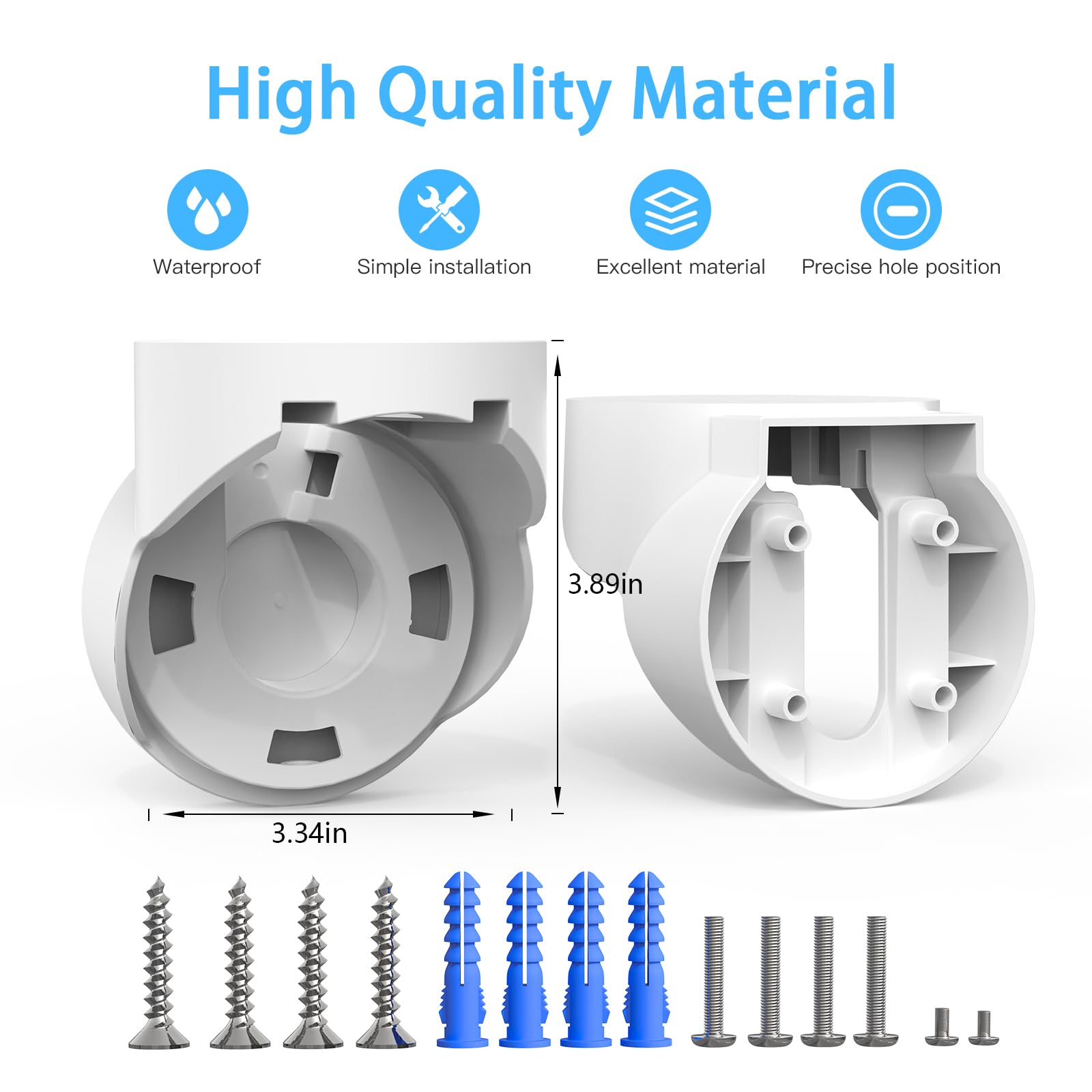 Eave Mount for Google Nest Cam with Floodlight Outdoor Camera - ABS Stability Protective Case Google Nest Flood Light Camera Outdoor Eave Mount