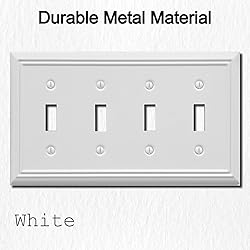 OKAWYC Quadruple Toggle Light Switch Cover Adler