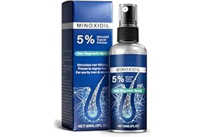 Minoxidil Hair Serum spray for Men and Women, 5% Minoxidil Hair Serum，promotes hair growth, makes hair and beard thicker and 