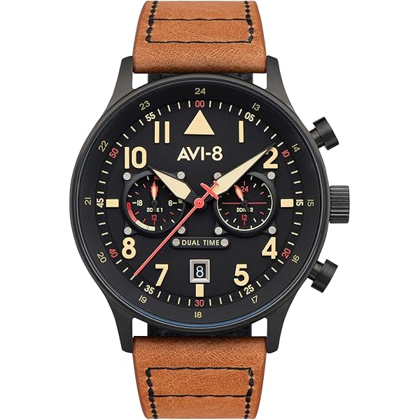 Amazon.com: AVI-8 Men's 45mm Hawker Hunter Retrograde Chronograph