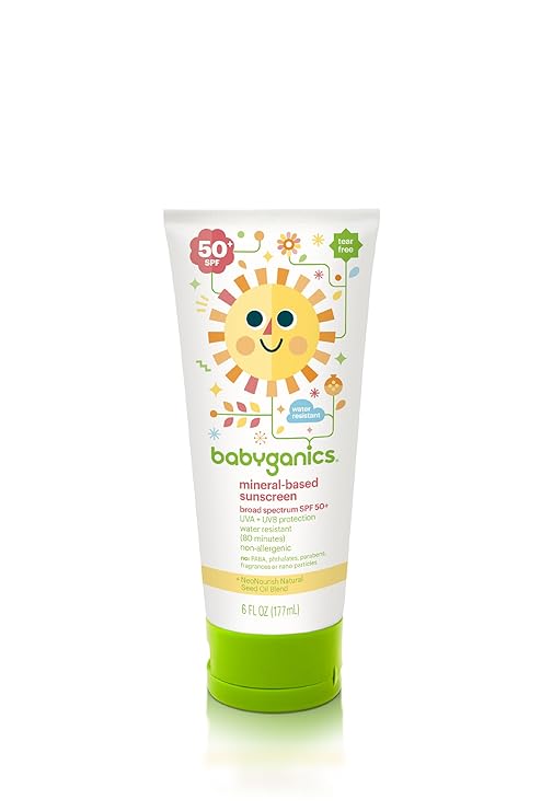 Amazon Com Babyganics Sunscreen Lotion 50 Spf 6oz Packaging May Vary Health Personal Care
