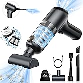 Lovyi Mini car Vacuum Cleaner,3 in 1 Handheld Vacuum Cordless 12000Pa high Power dust Buster,2-Speed Portable Vacuum brushless Motor air Duster,Rechargeable Hand Vacuum Cleaner for car Home Keyboard