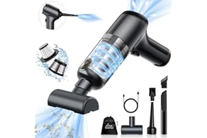 Lovyi Mini car Vacuum Cleaner,3 in 1 Handheld Vacuum Cordless 12000Pa high Power dust Buster,2-Speed Portable Vacuum brushless Motor air Duster,Rechargeable Hand Vacuum Cleaner for car Home Keyboard