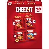Cheez-It Variety Pack Baked Snack Crackers, Lunch Snacks (20 Packs) | Lunch Snacks, Extra Toasty Cheddar Jack